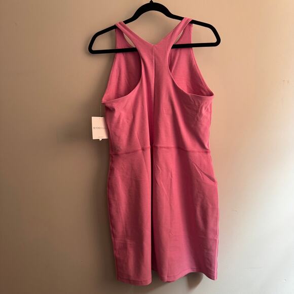 New Beyond Yoga Refocus Spacedye Mini Dress Pink Round Neck Sleeveless Sz XL - Picture 6 of 11